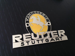 (New) 356 Original Concours Reutter Badge - 1950-53