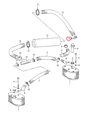 (New) 912 Air Hose Clamp - 1965-69