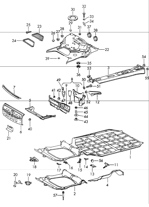 (New) 911 Front Latch Panel 1965-67