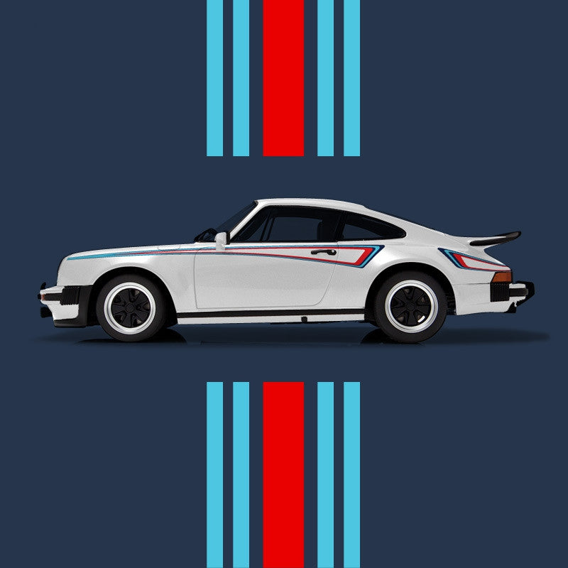 (New) 911/930 M42 Martini Side Stripes Livery Kit - 1975-89