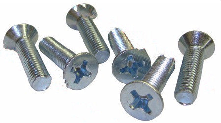 (New) 356 AT2/B/C Late 3-Hole Striker Plate Screw Set of 6 - 1957-65