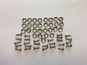 (New) 356 Front Hood Seal Hardware Kit - 1950-65