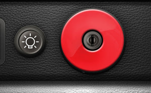 (New) 911/930 Ignition Switch Trim Cover [Red] - 1974-98
