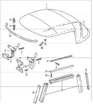 (New) 356 Roadster Top Stayfast G - 1959-62