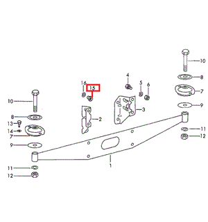 (New) 912 Engine Mount Nut - 1965-69