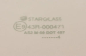 (New) 356 Coupe Quarter Window Glass, Right Side - 1950-66