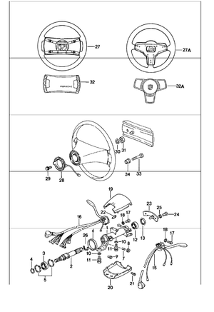 (New) 911 Steering Column Lock Ring 1974-89