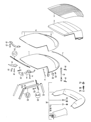 (New) 356/911/912 Tenax Fastener Washer - 1950-89