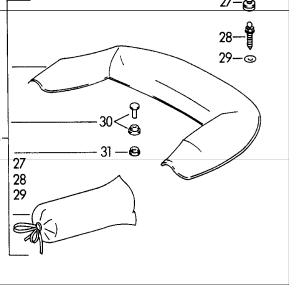 (New) 356 Roadster Top Boot Stayfast G - 1959-62