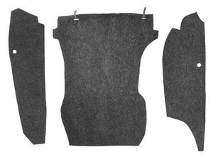 (New) 911/912 Trunk Carpet Set Factory Match Perlon Felt - 1965-68