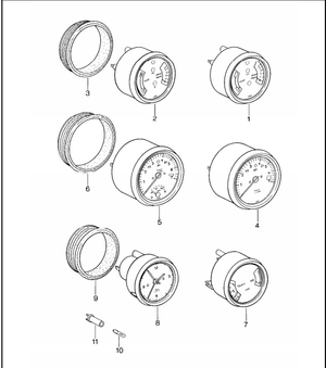 (New) 911/930 VDO Quartz-Zeit Dash Gauge Clock - 1970-89