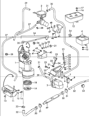 (New) Webasto Heater Exhaust Pipe and Muffler Set Hardware Mount Kit - 1965-76